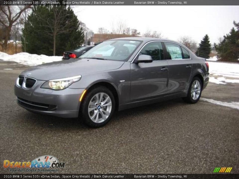 2010 BMW 5 Series 535i xDrive Sedan Space Grey Metallic / Black Dakota Leather Photo #1