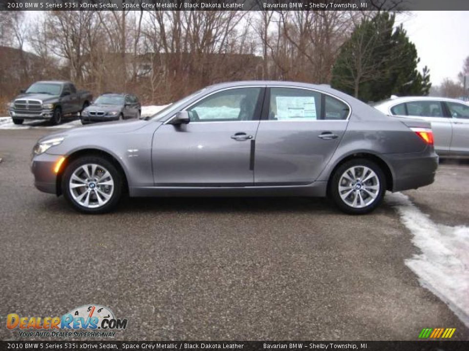 2010 BMW 5 Series 535i xDrive Sedan Space Grey Metallic / Black Dakota Leather Photo #2