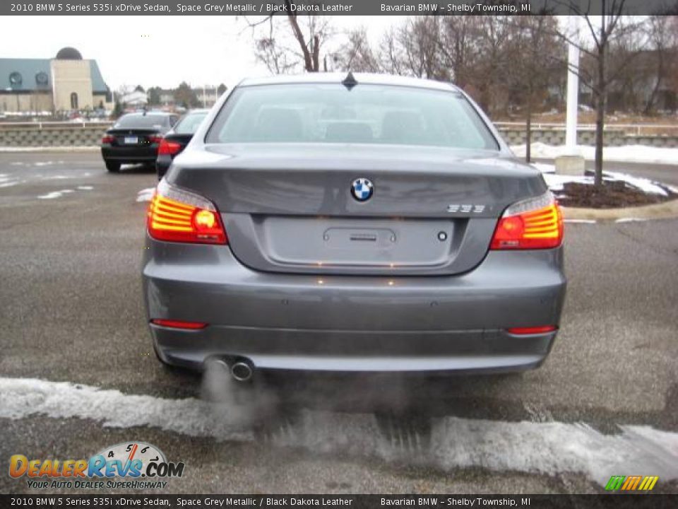 2010 BMW 5 Series 535i xDrive Sedan Space Grey Metallic / Black Dakota Leather Photo #4