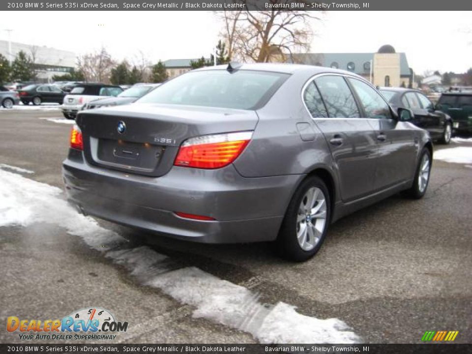 2010 BMW 5 Series 535i xDrive Sedan Space Grey Metallic / Black Dakota Leather Photo #5