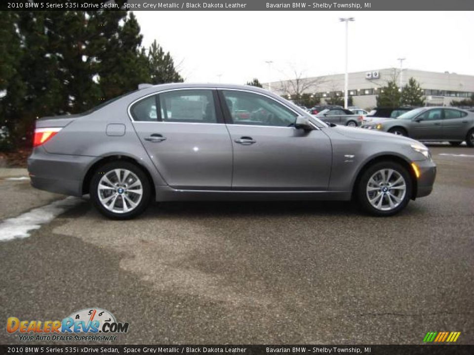 2010 BMW 5 Series 535i xDrive Sedan Space Grey Metallic / Black Dakota Leather Photo #6