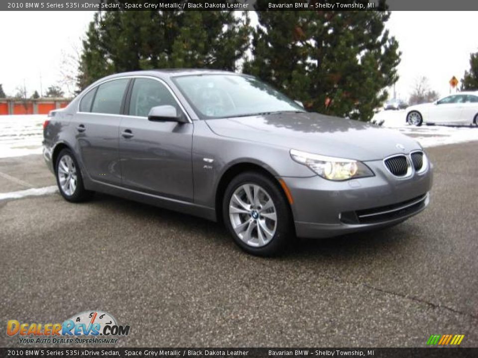 2010 BMW 5 Series 535i xDrive Sedan Space Grey Metallic / Black Dakota Leather Photo #7