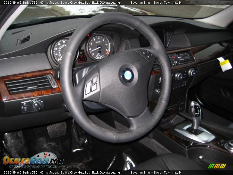 2010 BMW 5 Series 535i xDrive Sedan Space Grey Metallic / Black Dakota Leather Photo #10