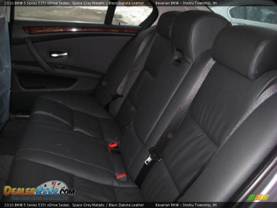 2010 BMW 5 Series 535i xDrive Sedan Space Grey Metallic / Black Dakota Leather Photo #12