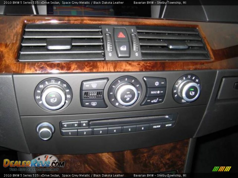2010 BMW 5 Series 535i xDrive Sedan Space Grey Metallic / Black Dakota Leather Photo #13