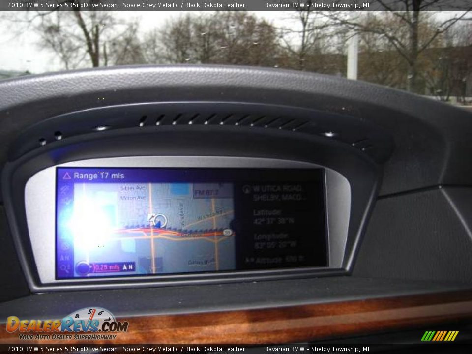 2010 BMW 5 Series 535i xDrive Sedan Space Grey Metallic / Black Dakota Leather Photo #15