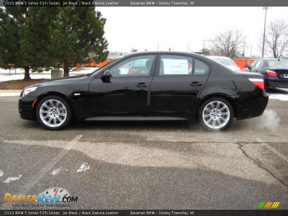 2010 BMW 5 Series 535i Sedan Jet Black / Black Dakota Leather Photo #2