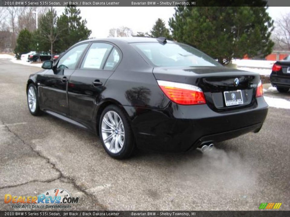 2010 BMW 5 Series 535i Sedan Jet Black / Black Dakota Leather Photo #3