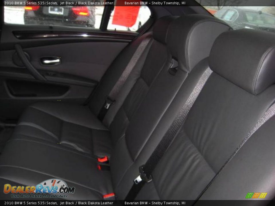2010 BMW 5 Series 535i Sedan Jet Black / Black Dakota Leather Photo #12