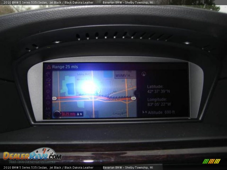 2010 BMW 5 Series 535i Sedan Jet Black / Black Dakota Leather Photo #15