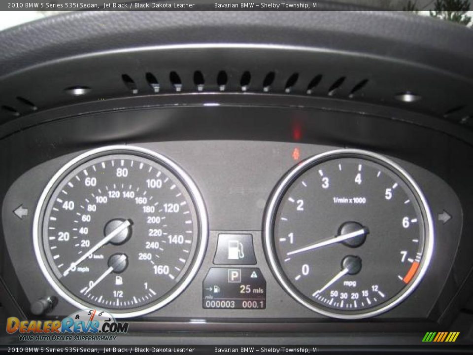 2010 BMW 5 Series 535i Sedan Jet Black / Black Dakota Leather Photo #18
