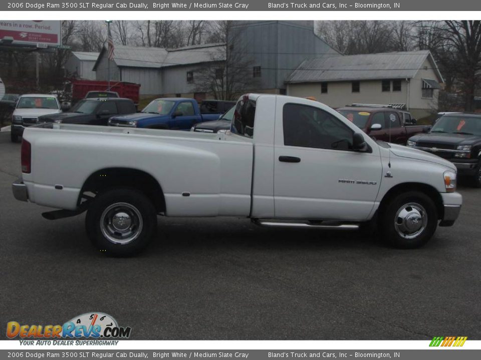 2006 Dodge Ram 3500 SLT Regular Cab Dually Bright White / Medium Slate Gray Photo #2