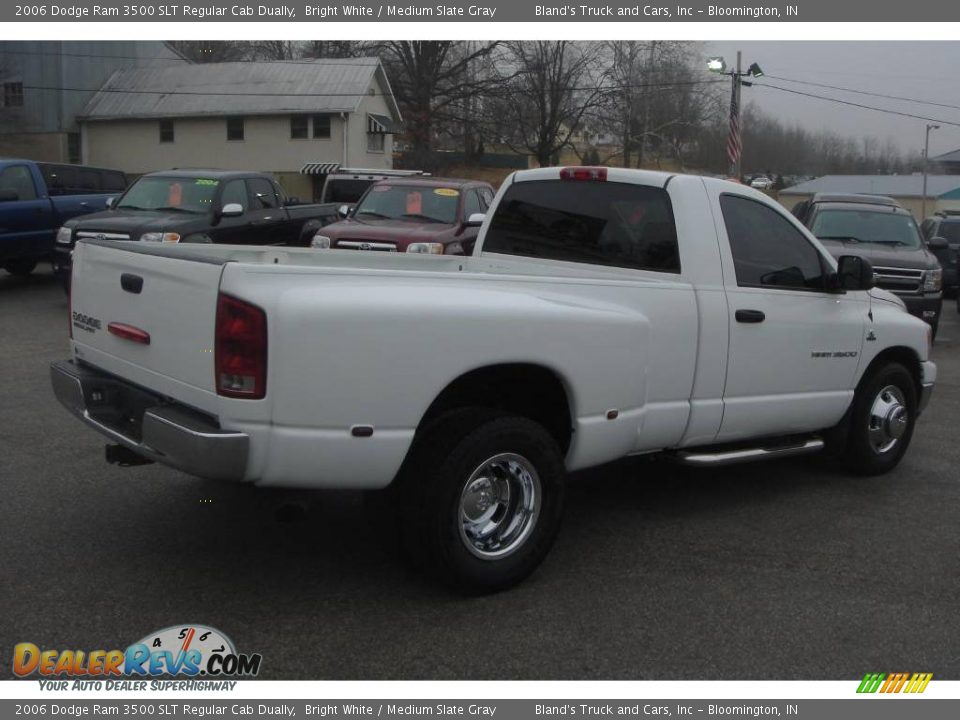 2006 Dodge Ram 3500 SLT Regular Cab Dually Bright White / Medium Slate Gray Photo #3
