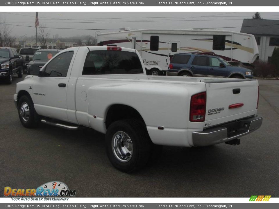 2006 Dodge Ram 3500 SLT Regular Cab Dually Bright White / Medium Slate Gray Photo #8