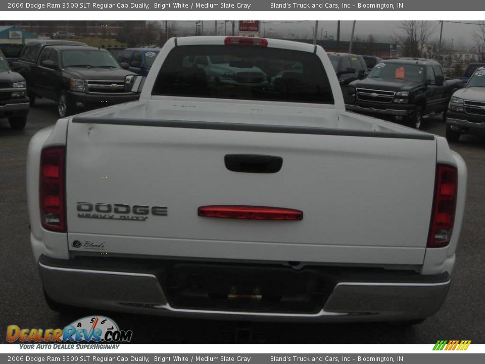 2006 Dodge Ram 3500 SLT Regular Cab Dually Bright White / Medium Slate Gray Photo #9