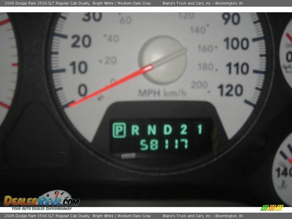 2006 Dodge Ram 3500 SLT Regular Cab Dually Bright White / Medium Slate Gray Photo #24