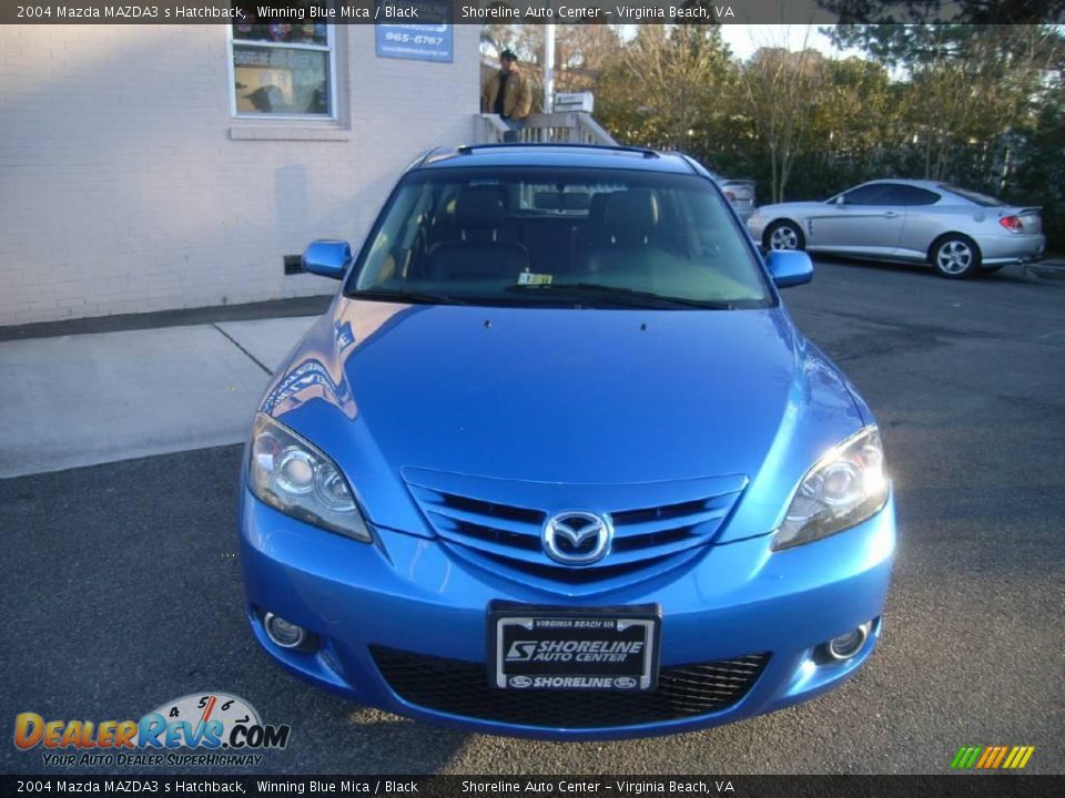 2004 Mazda MAZDA3 s Hatchback Winning Blue Mica / Black Photo #1
