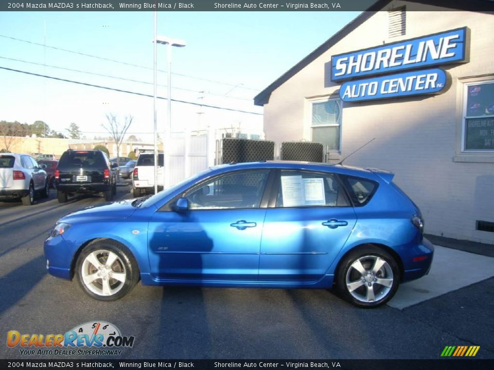 2004 Mazda MAZDA3 s Hatchback Winning Blue Mica / Black Photo #3