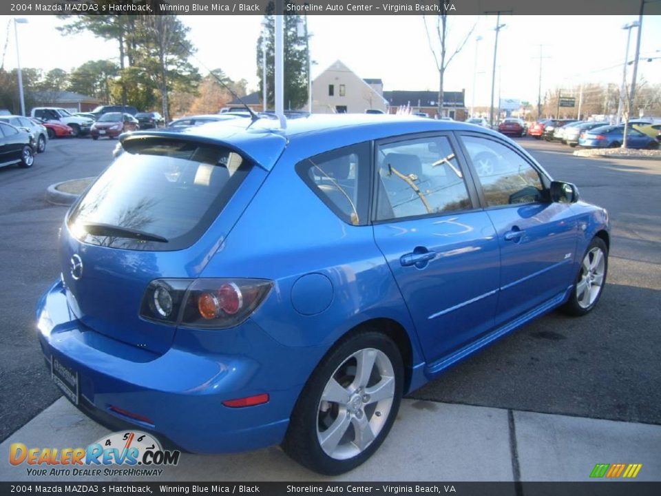 2004 Mazda MAZDA3 s Hatchback Winning Blue Mica / Black Photo #6