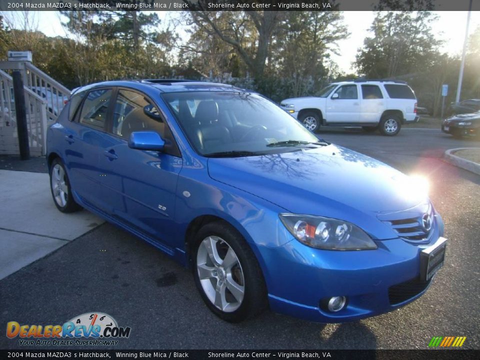 2004 Mazda MAZDA3 s Hatchback Winning Blue Mica / Black Photo #8