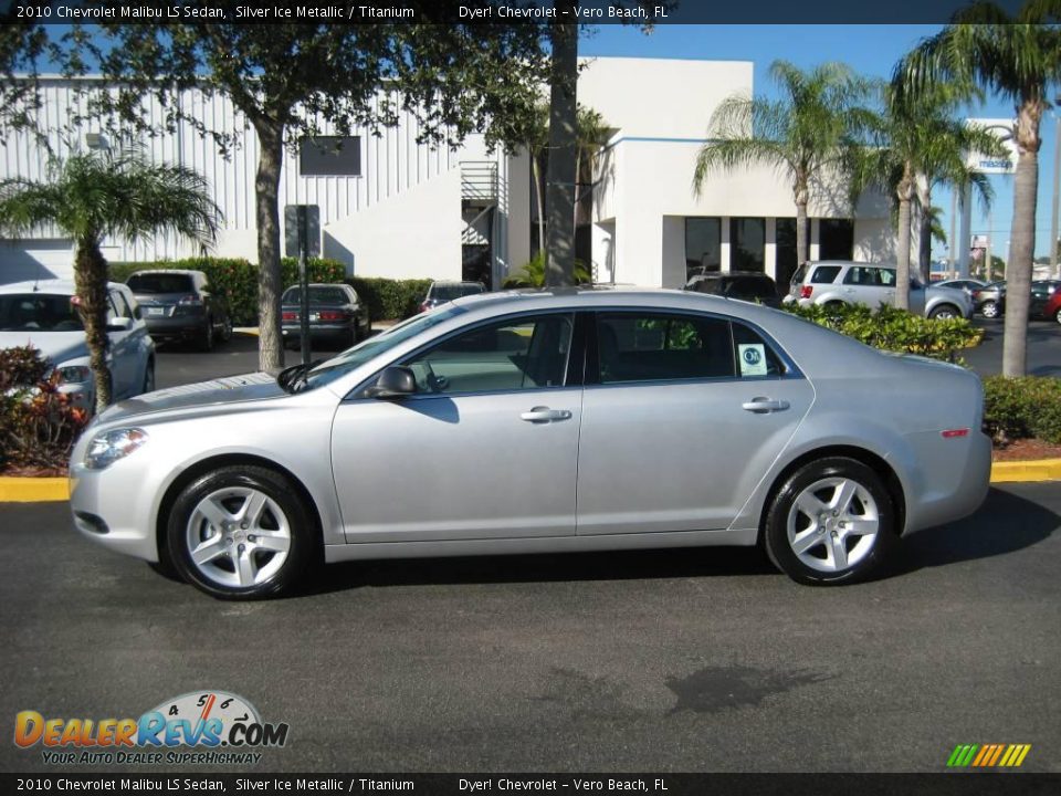 2010 Chevrolet Malibu LS Sedan Silver Ice Metallic / Titanium Photo #3