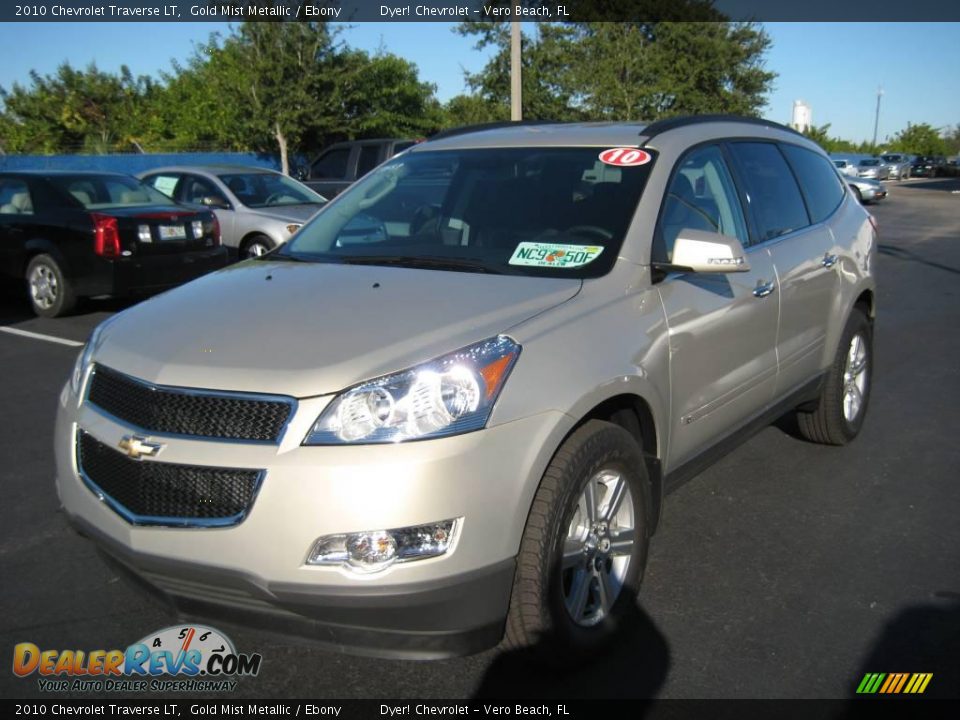 2010 Chevrolet Traverse LT Gold Mist Metallic / Ebony Photo #1