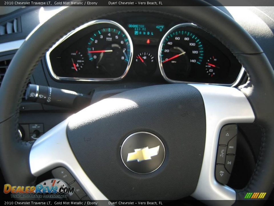 2010 Chevrolet Traverse LT Gold Mist Metallic / Ebony Photo #10