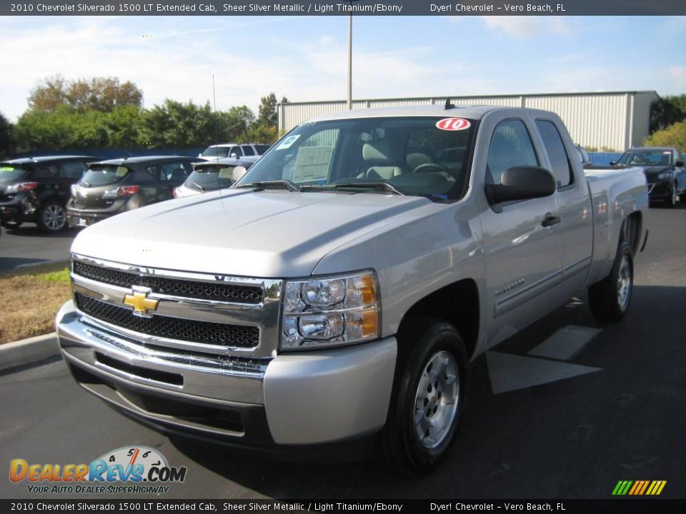2010 Chevrolet Silverado 1500 LT Extended Cab Sheer Silver Metallic / Light Titanium/Ebony Photo #1
