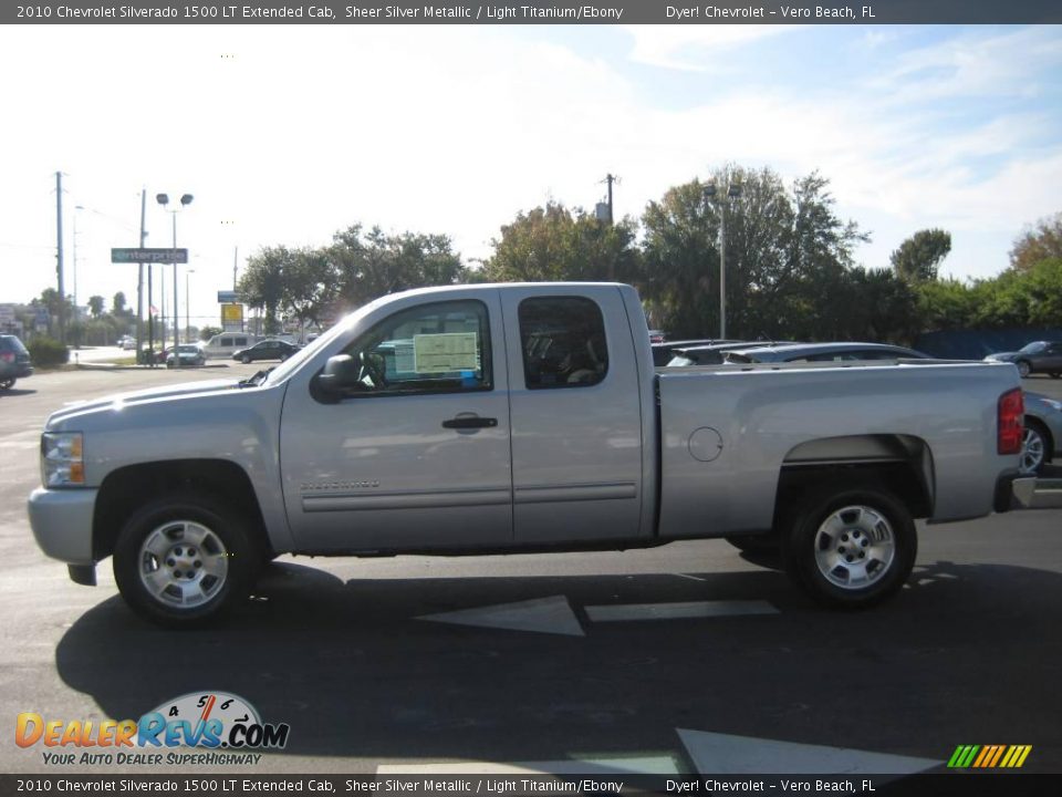 2010 Chevrolet Silverado 1500 LT Extended Cab Sheer Silver Metallic / Light Titanium/Ebony Photo #3