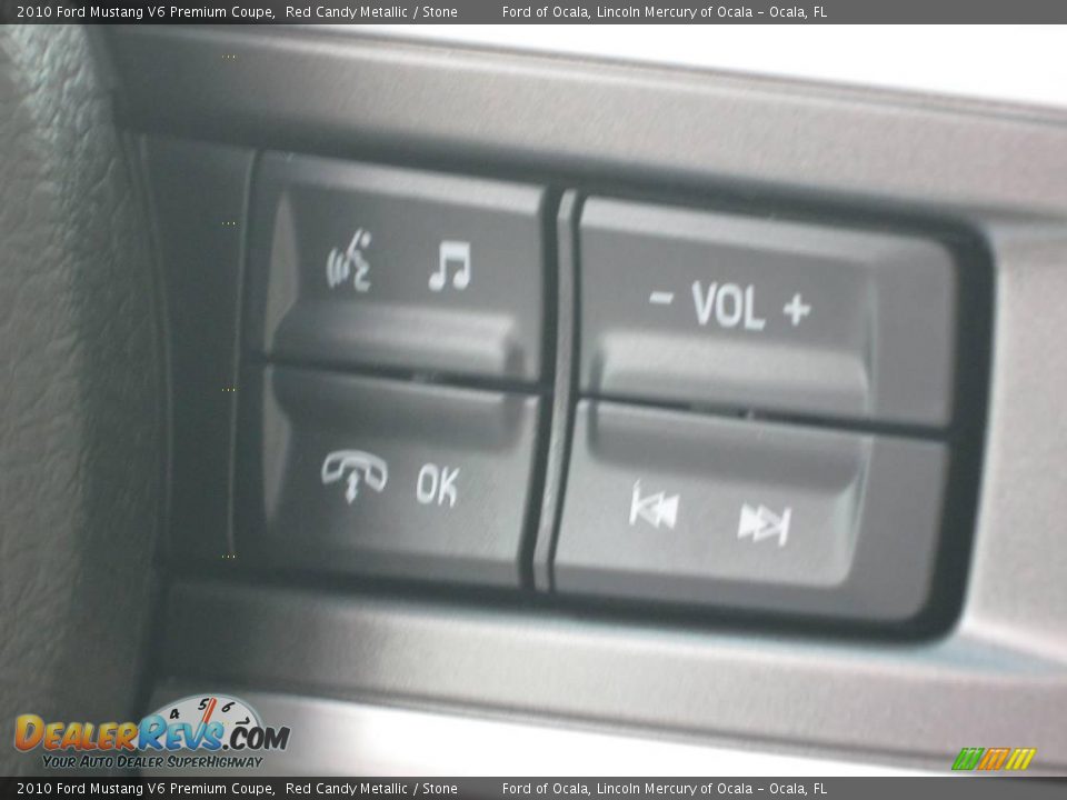 2010 Ford Mustang V6 Premium Coupe Red Candy Metallic / Stone Photo #7