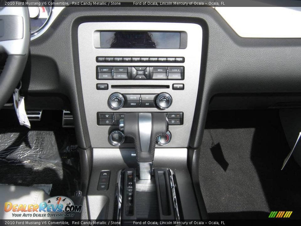 2010 Ford Mustang V6 Convertible Red Candy Metallic / Stone Photo #4