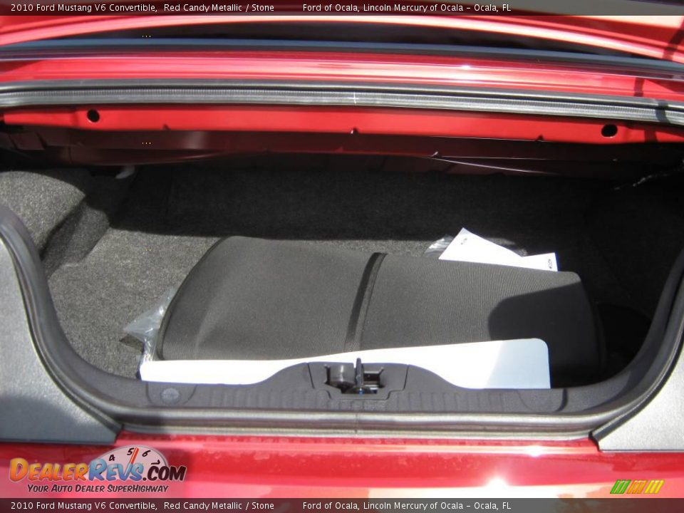 2010 Ford Mustang V6 Convertible Red Candy Metallic / Stone Photo #8