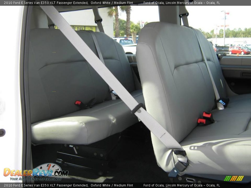 2010 Ford E Series Van E350 XLT Passenger Extended Oxford White / Medium Flint Photo #6