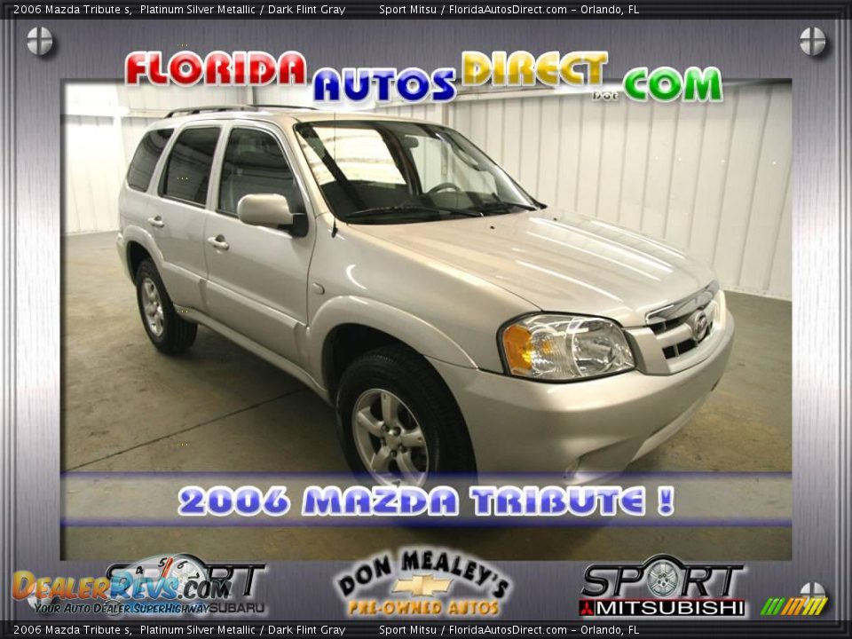 2006 Mazda Tribute s Platinum Silver Metallic / Dark Flint Gray Photo #1