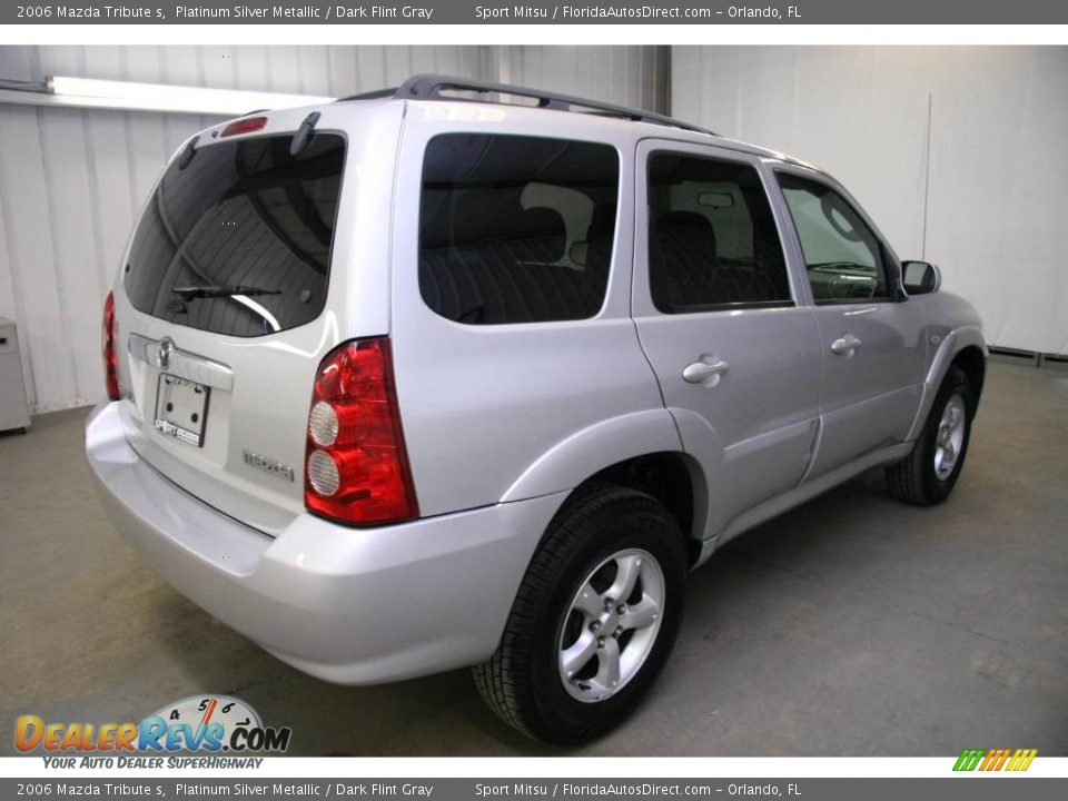 2006 Mazda Tribute s Platinum Silver Metallic / Dark Flint Gray Photo #5