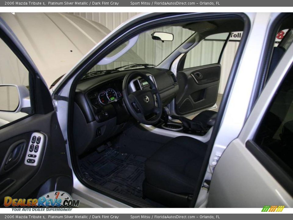 2006 Mazda Tribute s Platinum Silver Metallic / Dark Flint Gray Photo #14