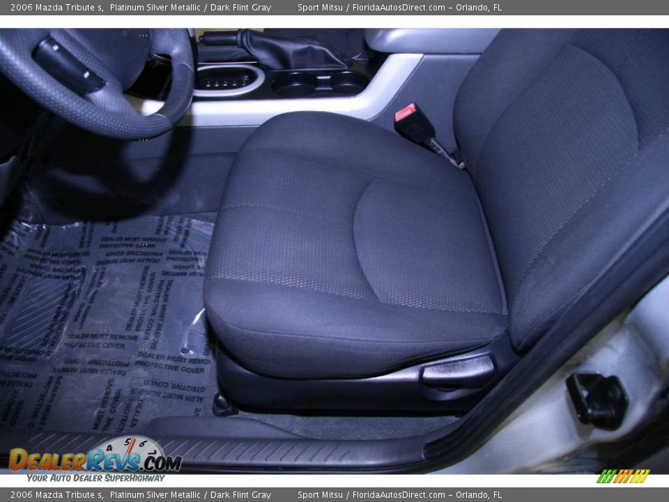 2006 Mazda Tribute s Platinum Silver Metallic / Dark Flint Gray Photo #16
