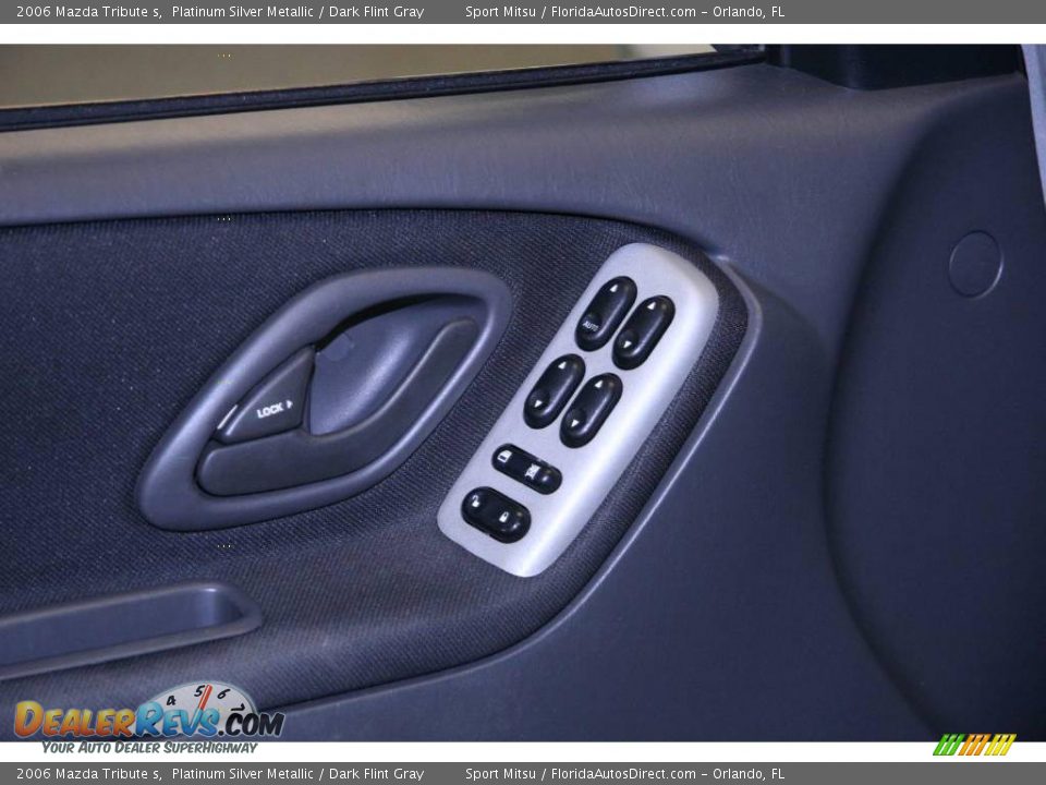 2006 Mazda Tribute s Platinum Silver Metallic / Dark Flint Gray Photo #27