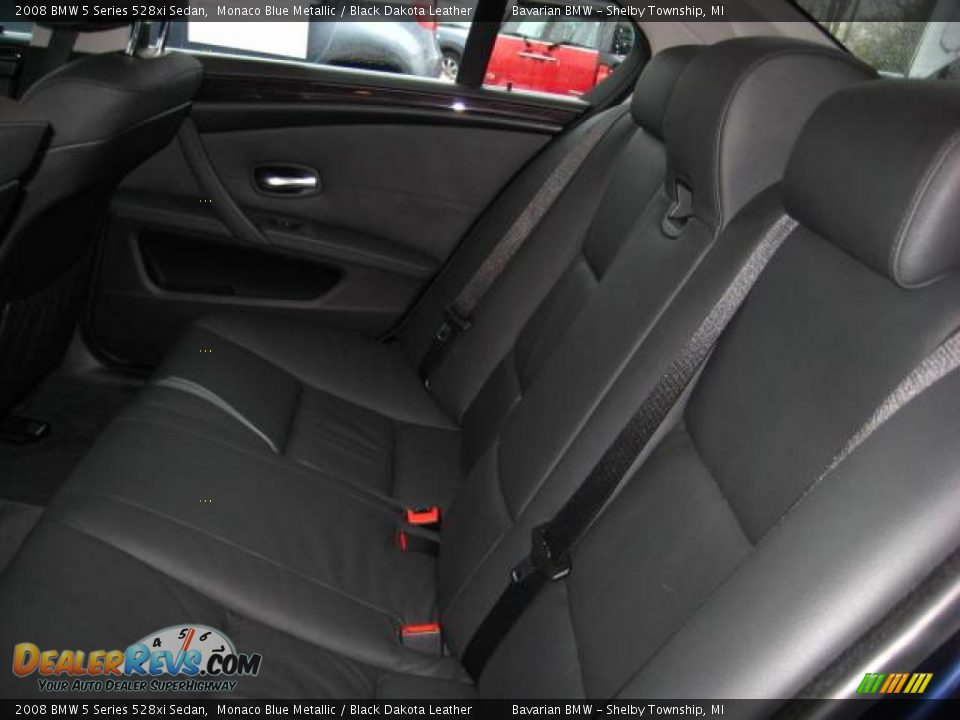 2008 BMW 5 Series 528xi Sedan Monaco Blue Metallic / Black Dakota Leather Photo #15