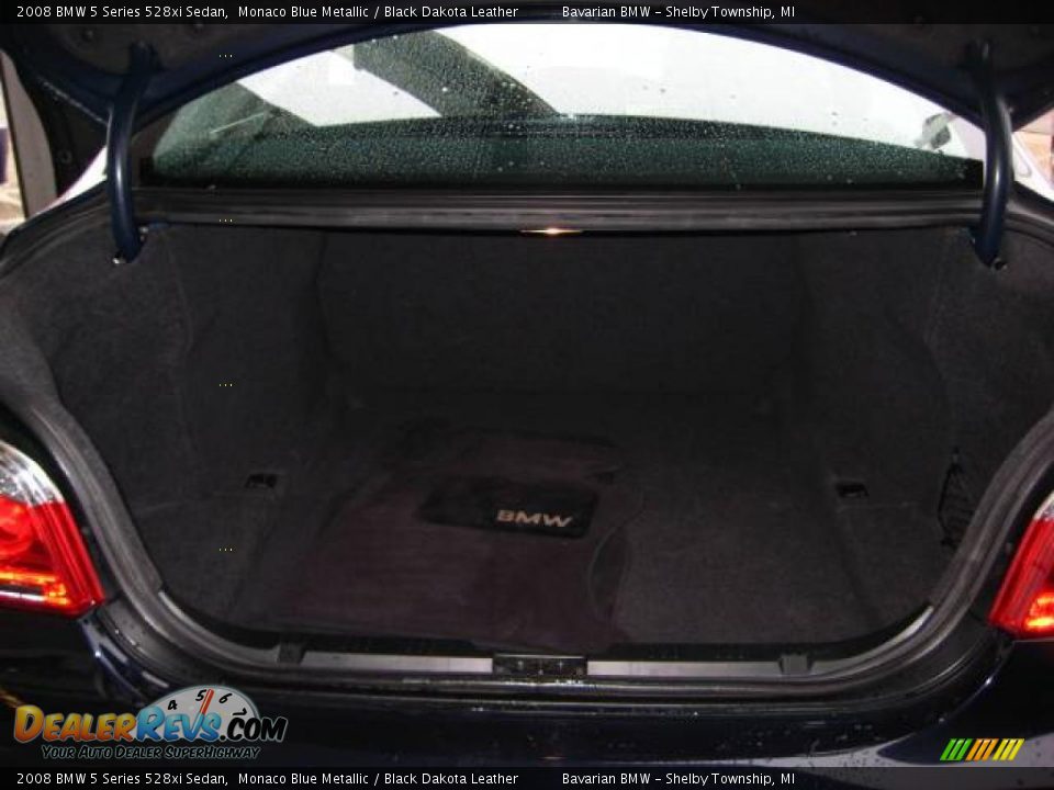 2008 BMW 5 Series 528xi Sedan Monaco Blue Metallic / Black Dakota Leather Photo #16