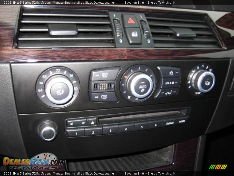 2008 BMW 5 Series 528xi Sedan Monaco Blue Metallic / Black Dakota Leather Photo #18