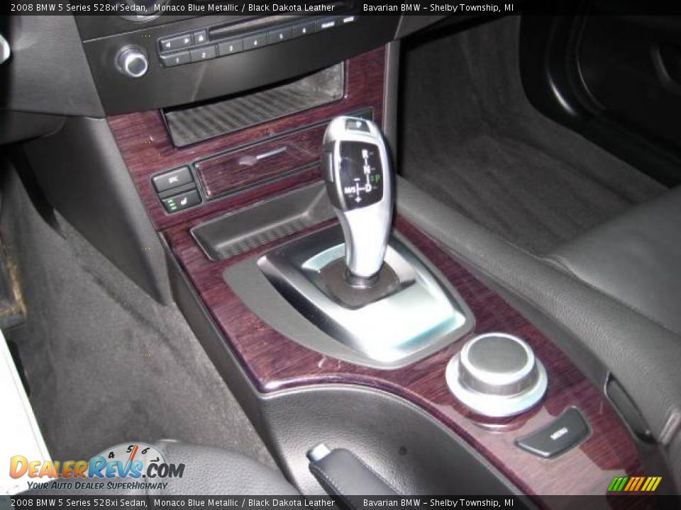 2008 BMW 5 Series 528xi Sedan Monaco Blue Metallic / Black Dakota Leather Photo #19