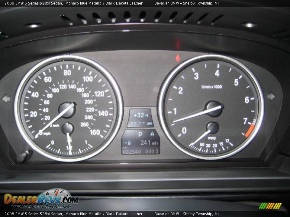 2008 BMW 5 Series 528xi Sedan Monaco Blue Metallic / Black Dakota Leather Photo #23
