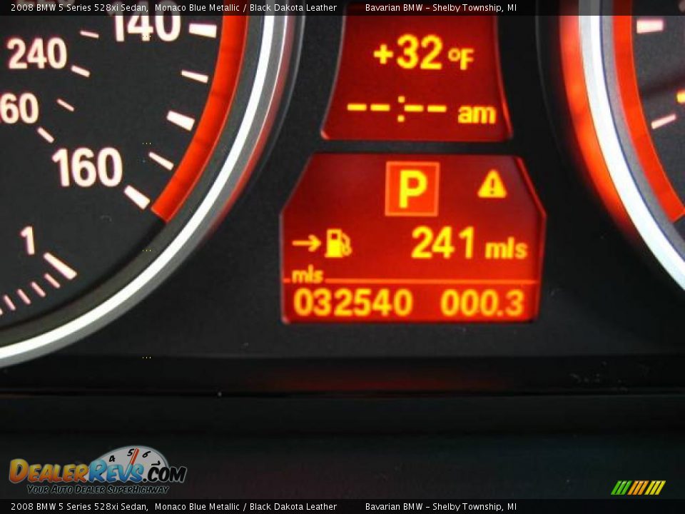 2008 BMW 5 Series 528xi Sedan Monaco Blue Metallic / Black Dakota Leather Photo #24