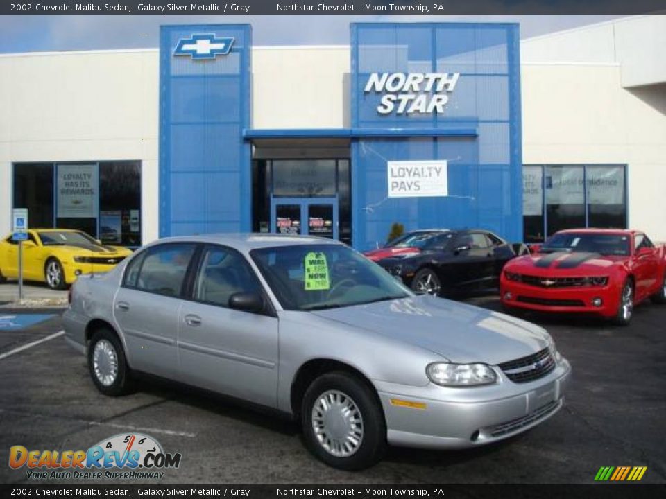 2002 Chevrolet Malibu Sedan Galaxy Silver Metallic / Gray Photo #1