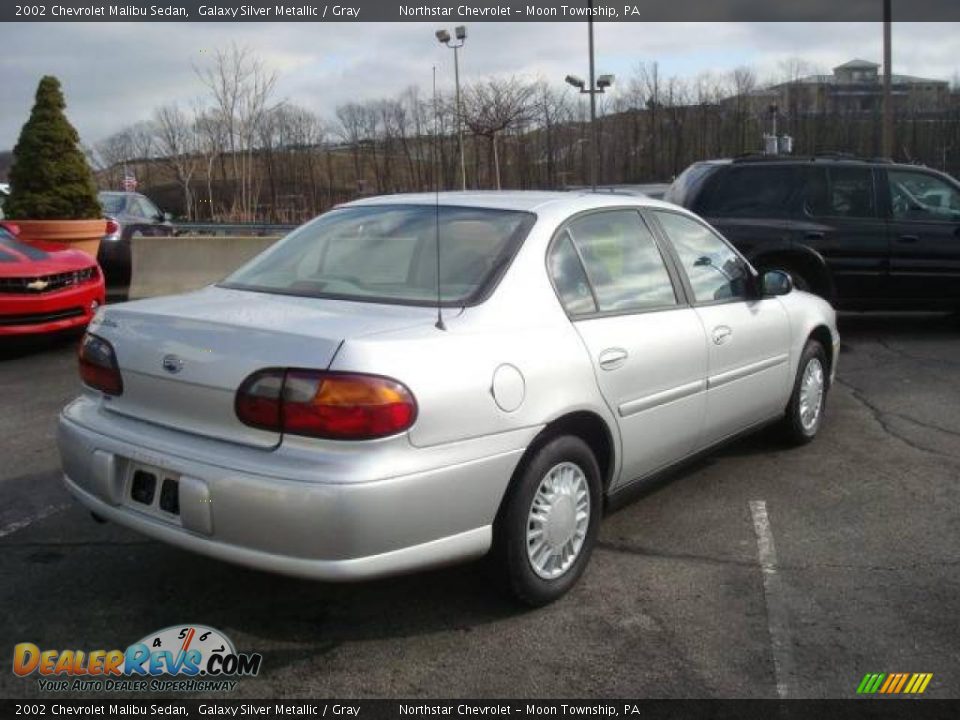 2002 Chevrolet Malibu Sedan Galaxy Silver Metallic / Gray Photo #3