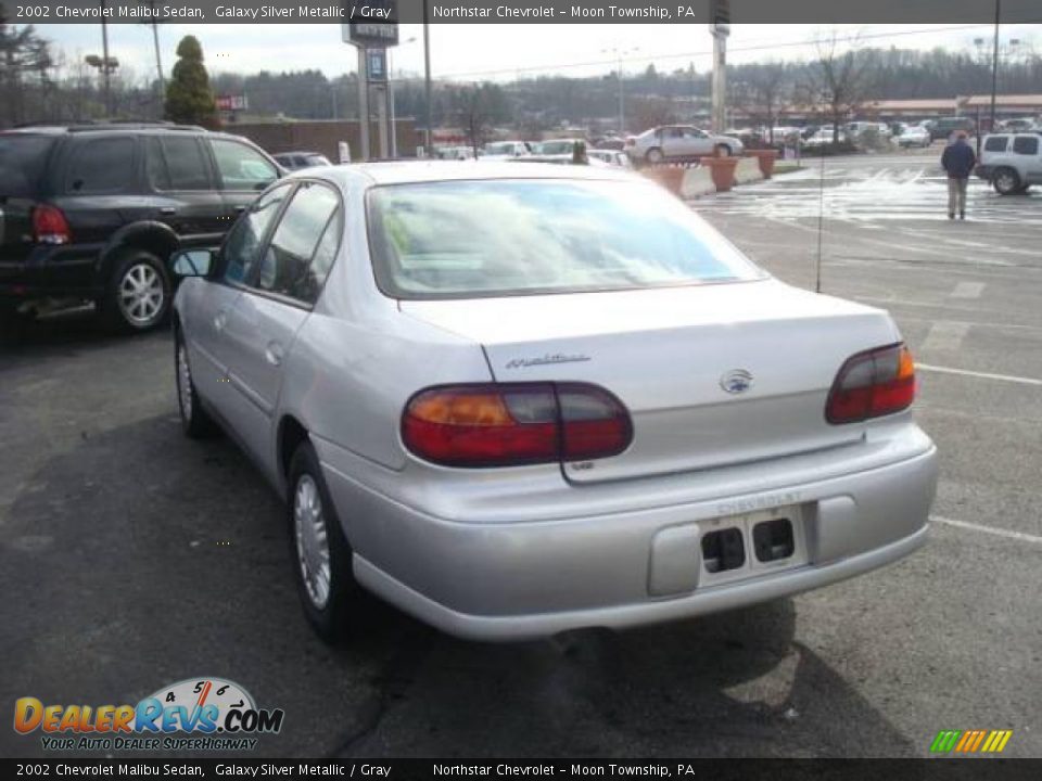 2002 Chevrolet Malibu Sedan Galaxy Silver Metallic / Gray Photo #5