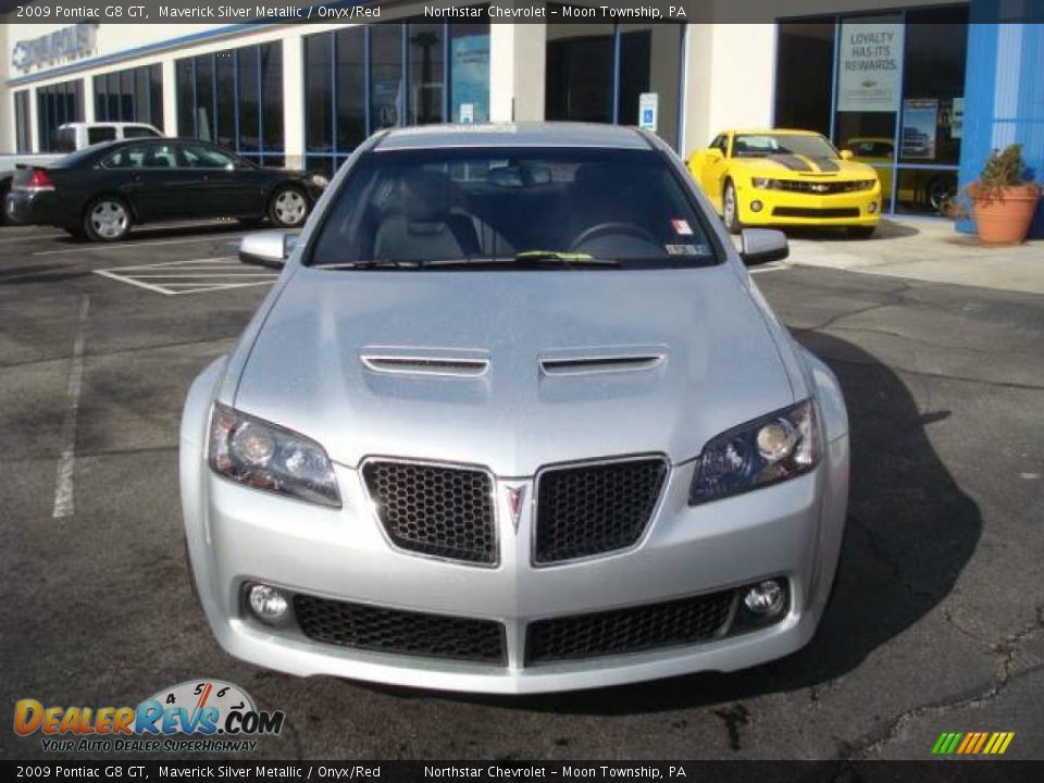 2009 Pontiac G8 GT Maverick Silver Metallic / Onyx/Red Photo #8
