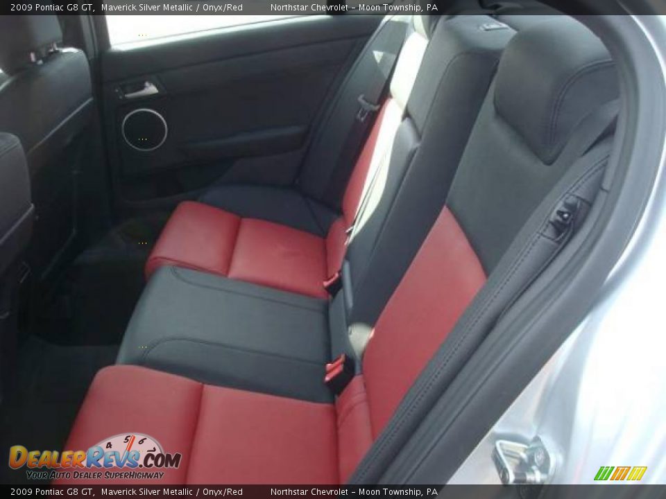 2009 Pontiac G8 GT Maverick Silver Metallic / Onyx/Red Photo #11