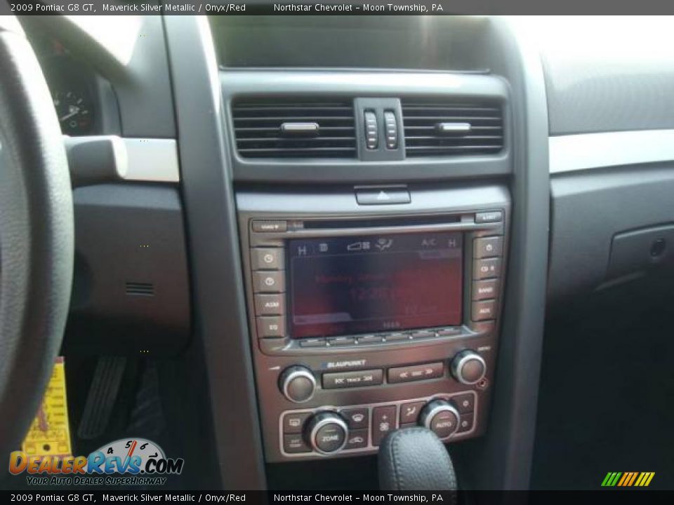 2009 Pontiac G8 GT Maverick Silver Metallic / Onyx/Red Photo #18